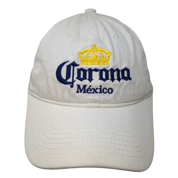 Corona Mexico Slideback Baseball Cap White One Size Adjustable Embroidered - Picture 1 of 9